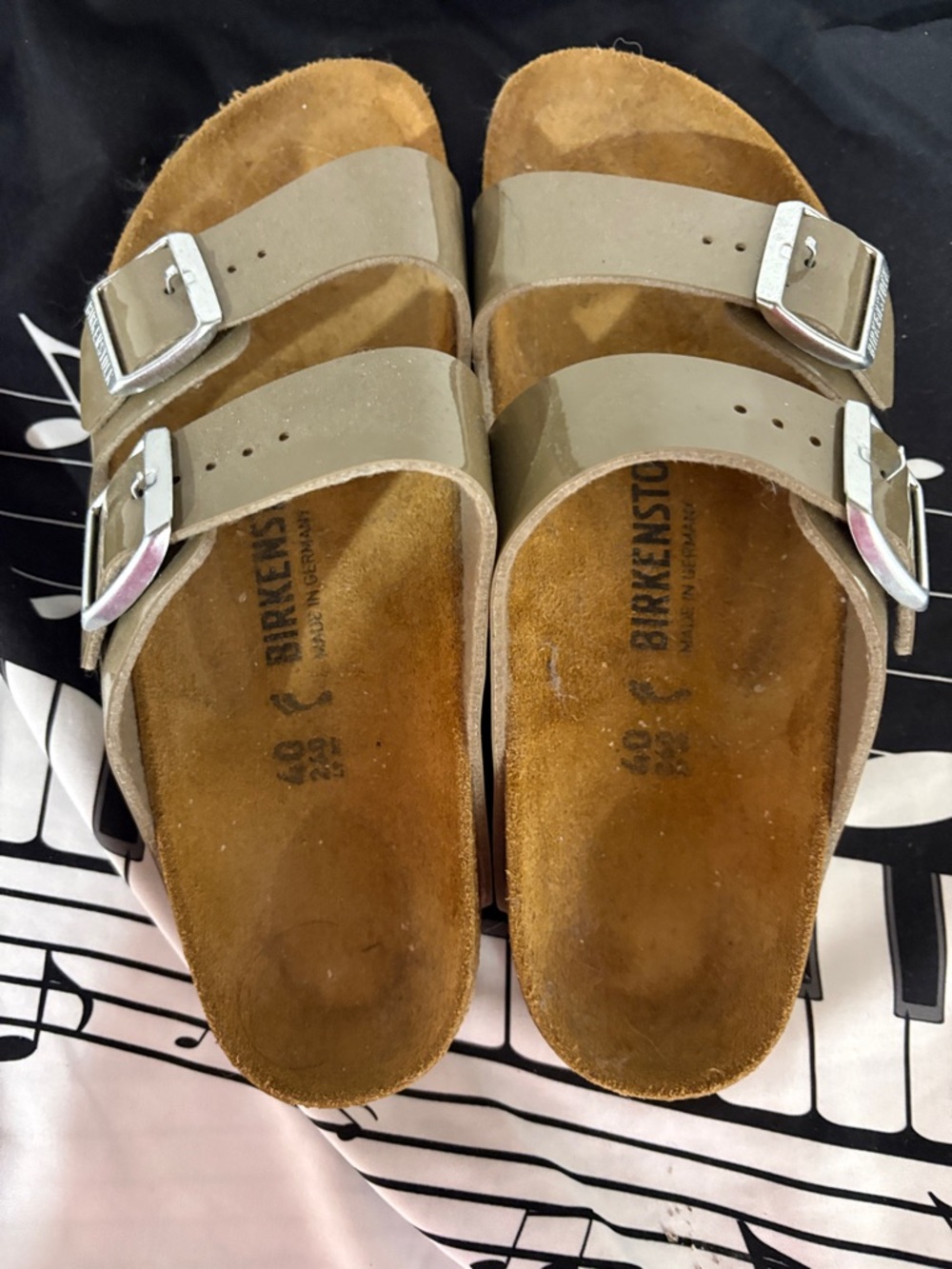 Birkenstock Arizona Double Strap Sandals in Beige